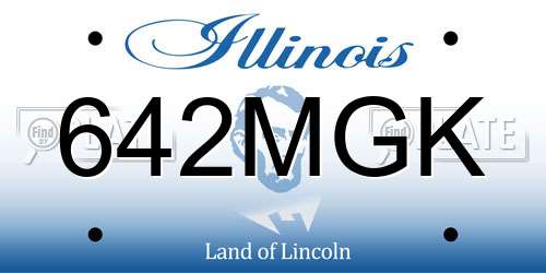 642MGK Illinois License Plate