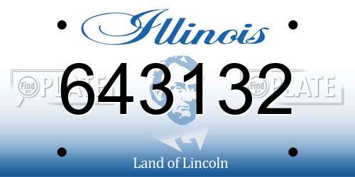 643132 Illinois License Plate