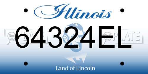 64324EL Illinois License Plate