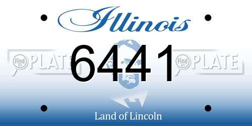 6441 Illinois License Plate