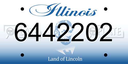 6442202 Illinois License Plate