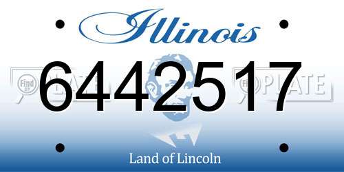 6442517 Illinois License Plate