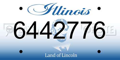 6442776 Illinois License Plate