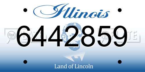6442859 Illinois License Plate