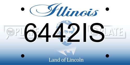 6442IS Illinois License Plate