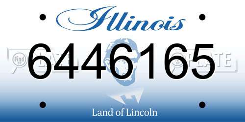 6446165 Illinois License Plate
