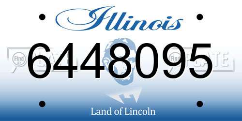 6448095 Illinois License Plate