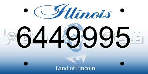 6449995 Illinois License Plate