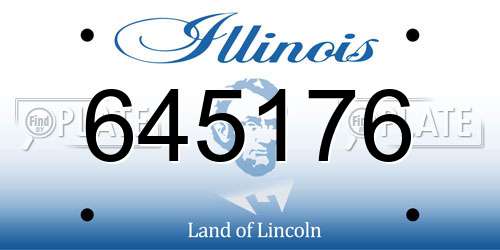 645176 Illinois License Plate