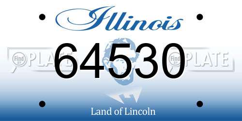 64530 Illinois License Plate