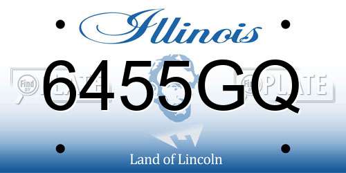6455GQ Illinois License Plate