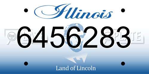 6456283 Illinois License Plate