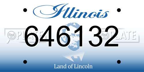 646132 Illinois License Plate
