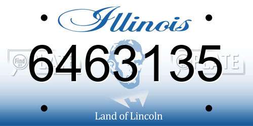 6463135 Illinois License Plate