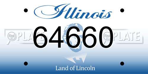 64660 Illinois License Plate