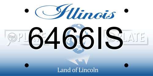 6466IS Illinois License Plate