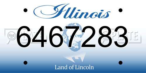 6467283 Illinois License Plate