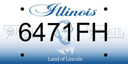 6471FH Illinois License Plate