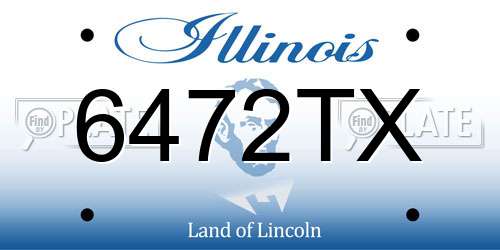 6472TX Illinois License Plate