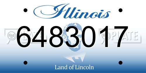 6483017 Illinois License Plate