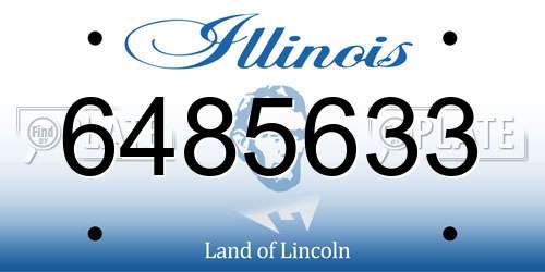 6485633 Illinois License Plate