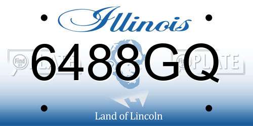 6488GQ Illinois License Plate
