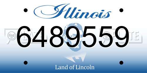 6489559 Illinois License Plate
