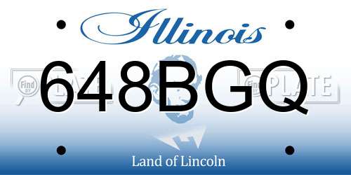648BGQ Illinois License Plate