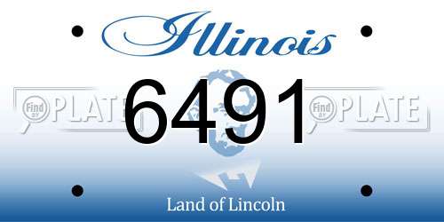 6491 Illinois License Plate