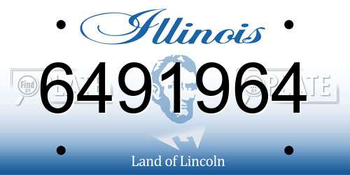 6491964 Illinois License Plate