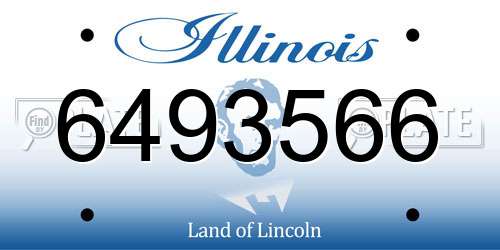 6493566 Illinois License Plate