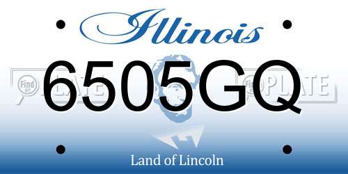 6505GQ Illinois License Plate