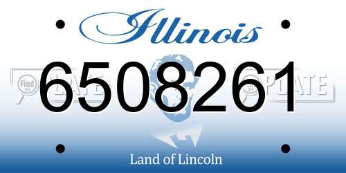 6508261 Illinois License Plate