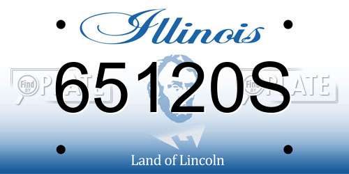 65120S Illinois License Plate
