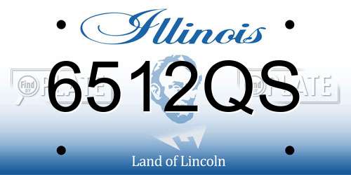 6512QS Illinois License Plate