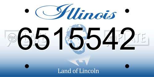 6515542 Illinois License Plate
