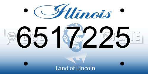 6517225 Illinois License Plate