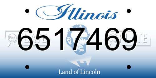 6517469 Illinois License Plate