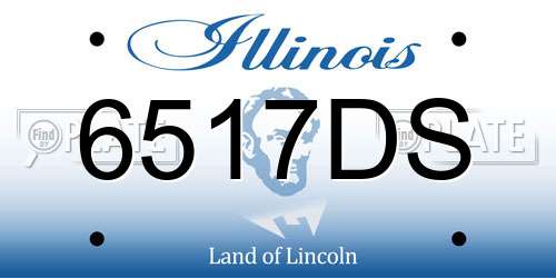 6517DS Illinois License Plate