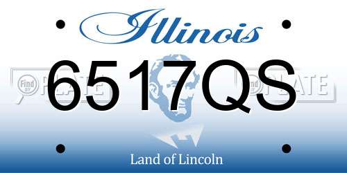6517QS Illinois License Plate