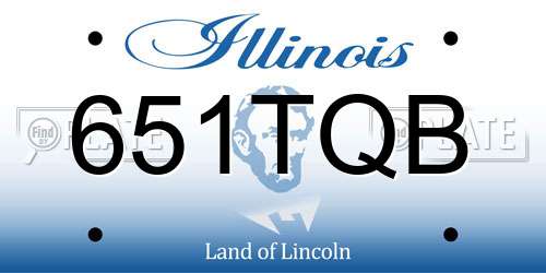 651TQB Illinois License Plate