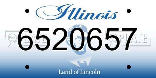 6520657 Illinois License Plate