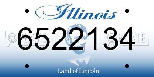 6522134 Illinois License Plate