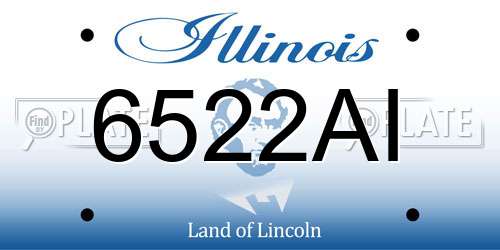 6522AI Illinois License Plate