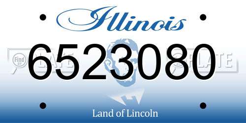 6523080 Illinois License Plate