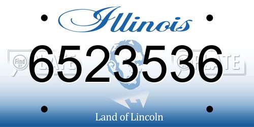 6523536 Illinois License Plate