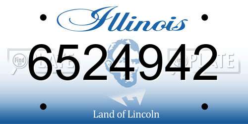 6524942 Illinois License Plate