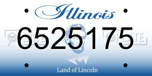 6525175 Illinois License Plate