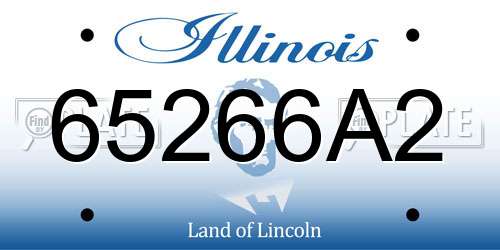 65266A2 Illinois License Plate