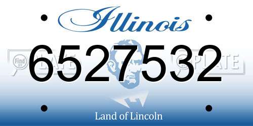 6527532 Illinois License Plate